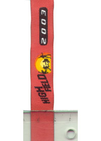 Textiles Festivalarmband in rot