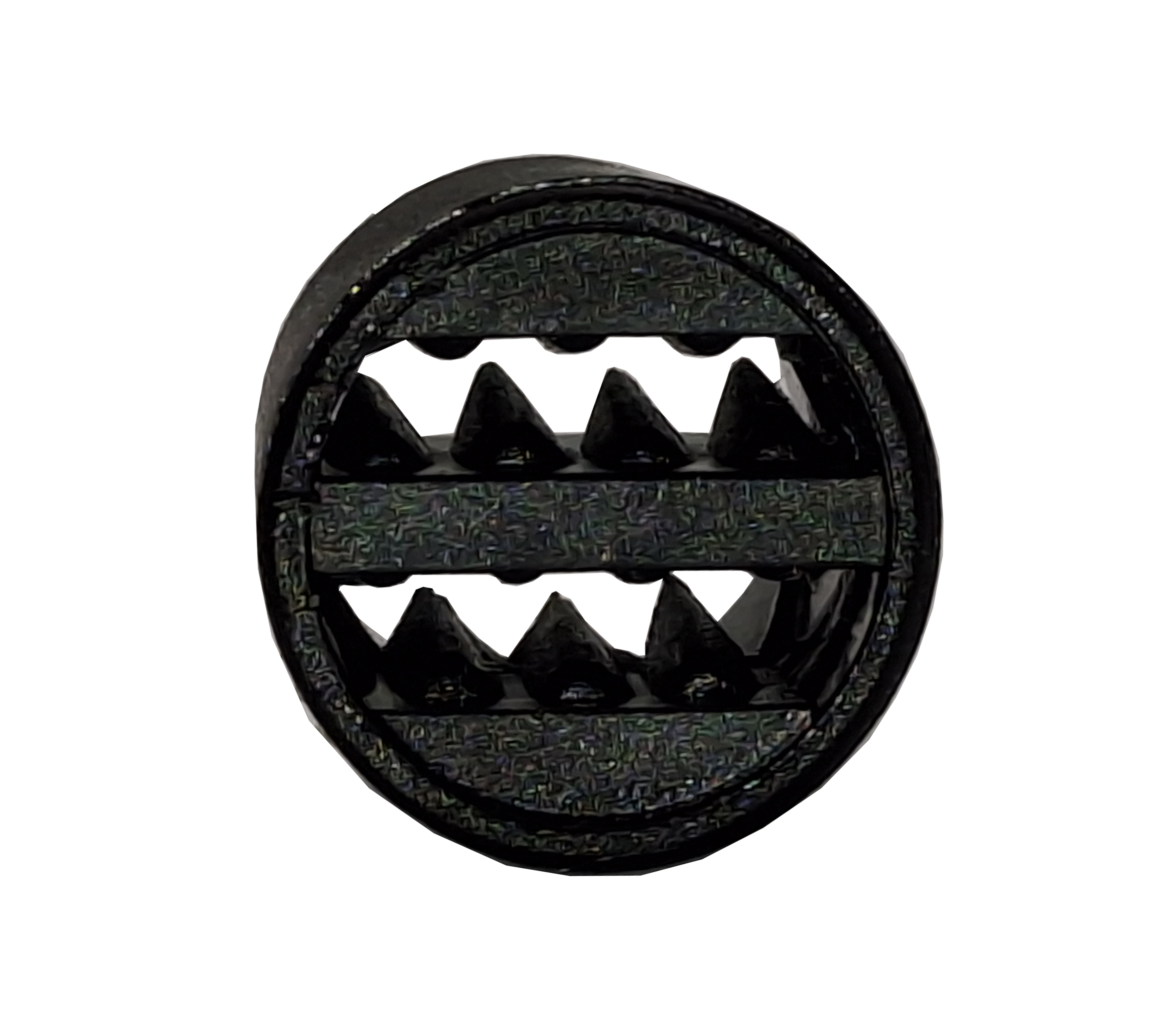 Close-up of a festival wristband closure with barbs. Close-up of a festival wristband closure with barbs.