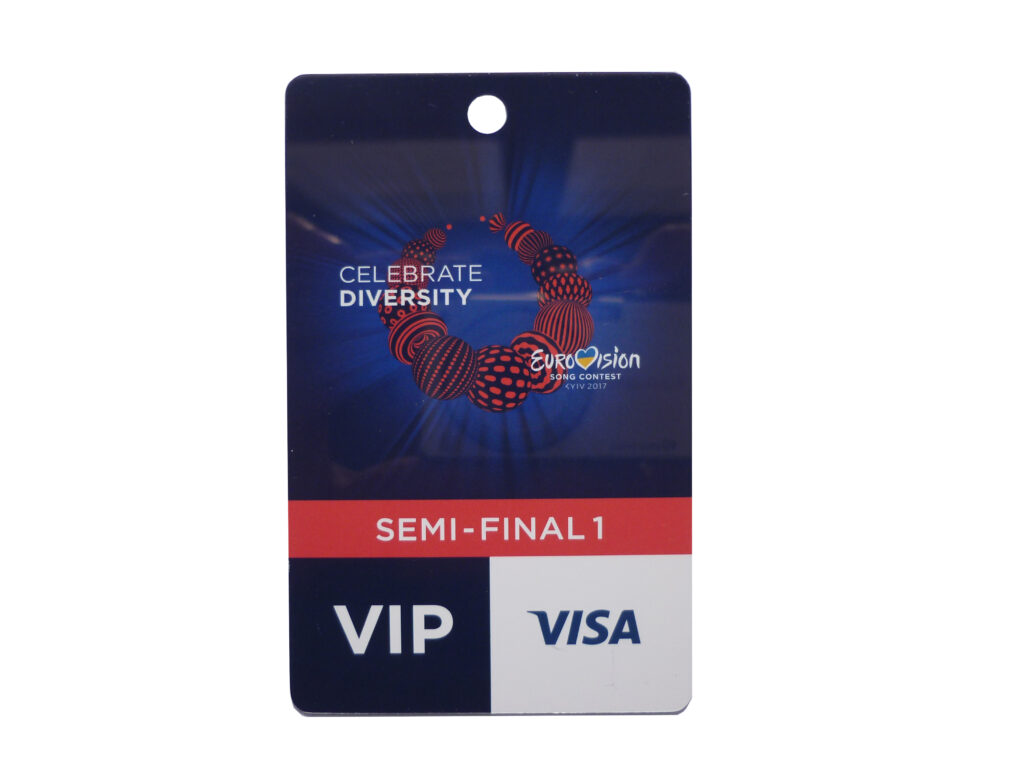 Backstage pass for Eurovision Song Contest. Backstage pass for Eurovision Song Contest.